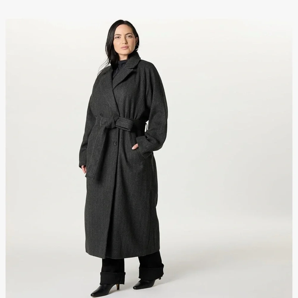 The Drop womens Jessy Elongated Overcoat size Large - Picture 11 of 15